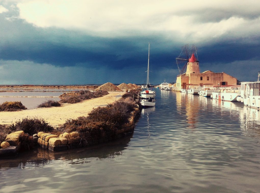 Laguna dello stagnone a Marsala